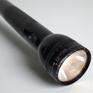 Vintage MAG-LITE LARGE 3 D Cell MAGLITE 12" Black Flashlight TESTED‎ WORKING